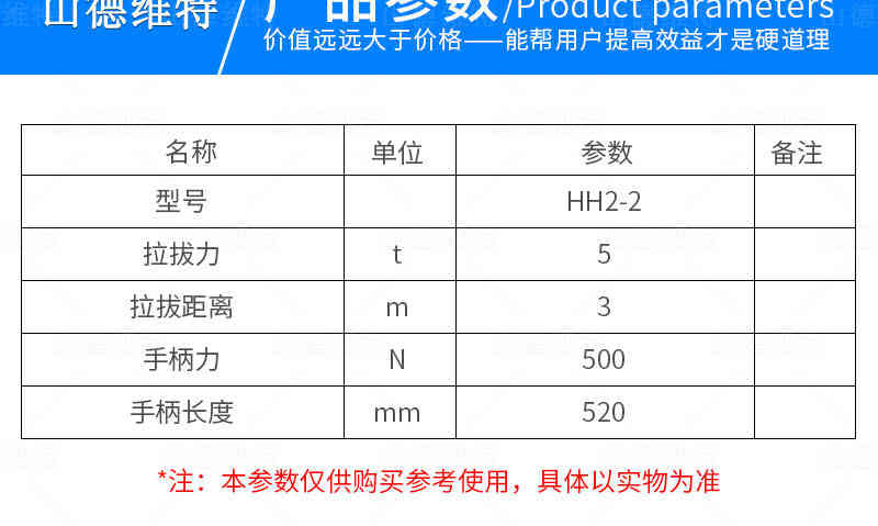 礦用(yòng)回柱器參數